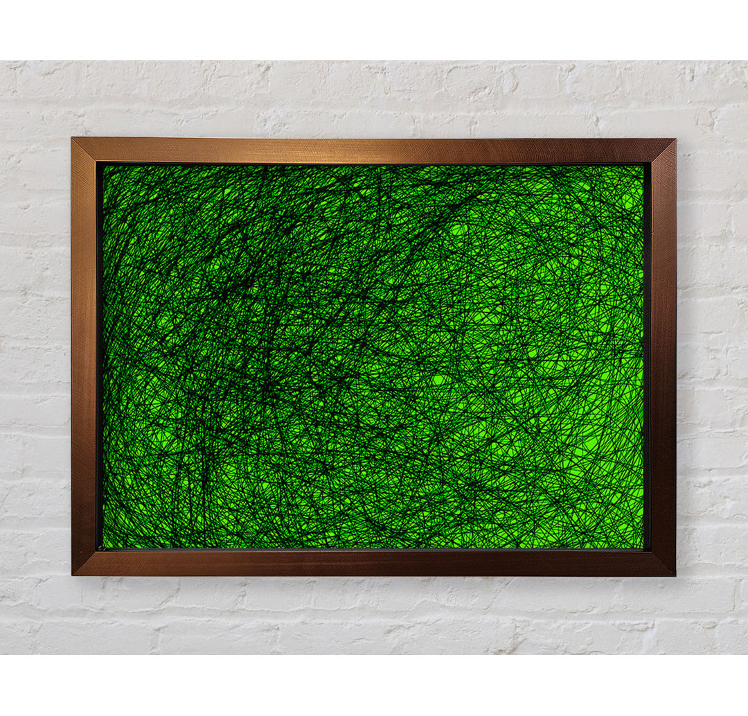 Gerahmtes Leinwandbild Space Matter Green