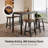 4-Person Bar Height Table Set, Space-Saving Solid Wood Kitchen Dining Set, Counter Height Dining Table Set for Small Space-116489187