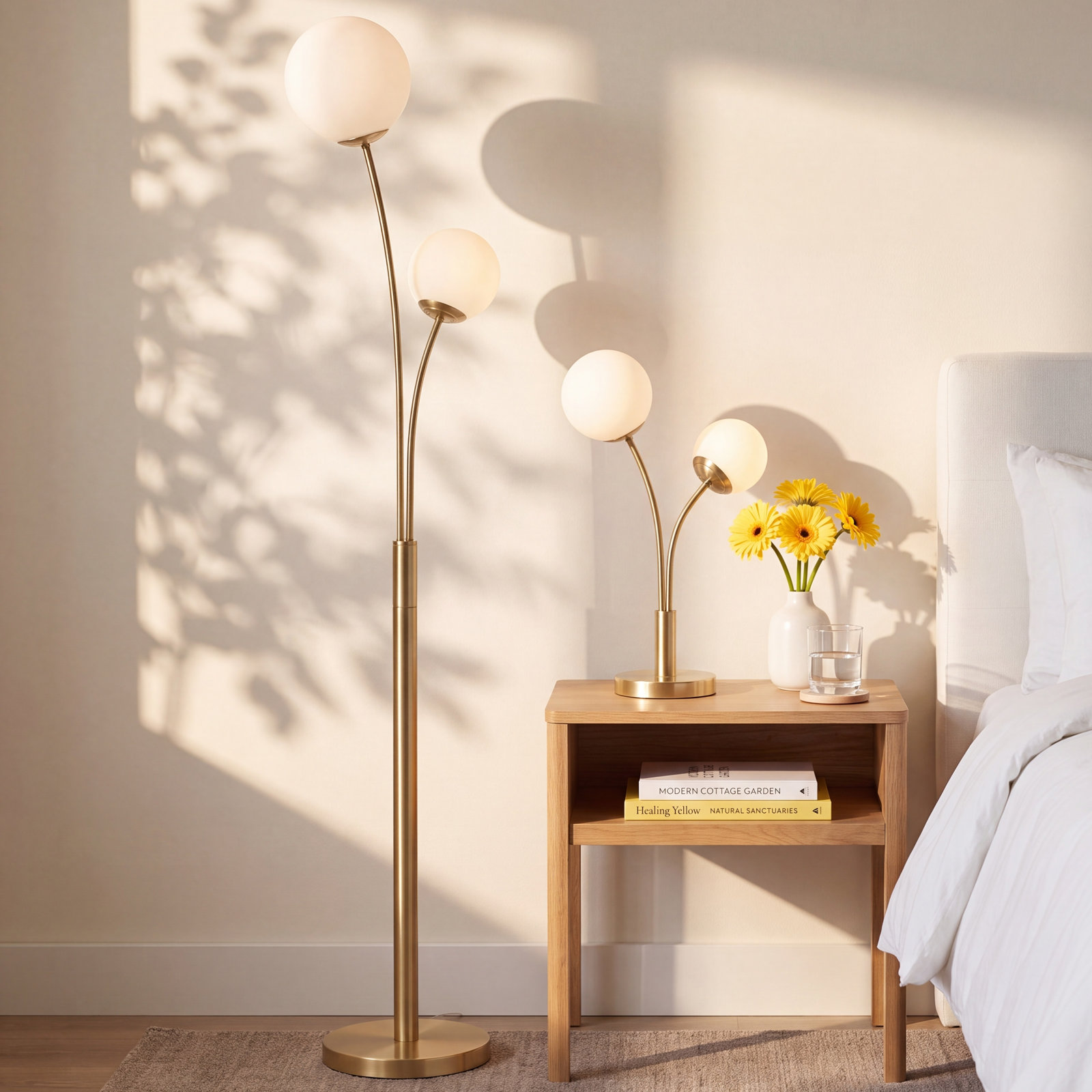 Metal Globe Table Lamp