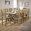 Ciro 2.3m Extending Dining Table & Oak Set 6 Cross Back Chairs-2012532549