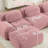Everly 40.94" W x 40.55" D x 29.53" H Luxury Corduroy Modular Loveseat Sofa