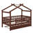 Wooden House Bed with Trundle-126131859-101824686