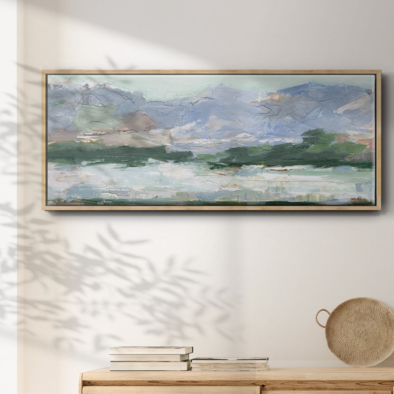 «Pastel Mountain View II», toile encadrée, H 20 po x l 50 po