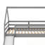 Lit simple superposé avec glissade et échelle-1062372287