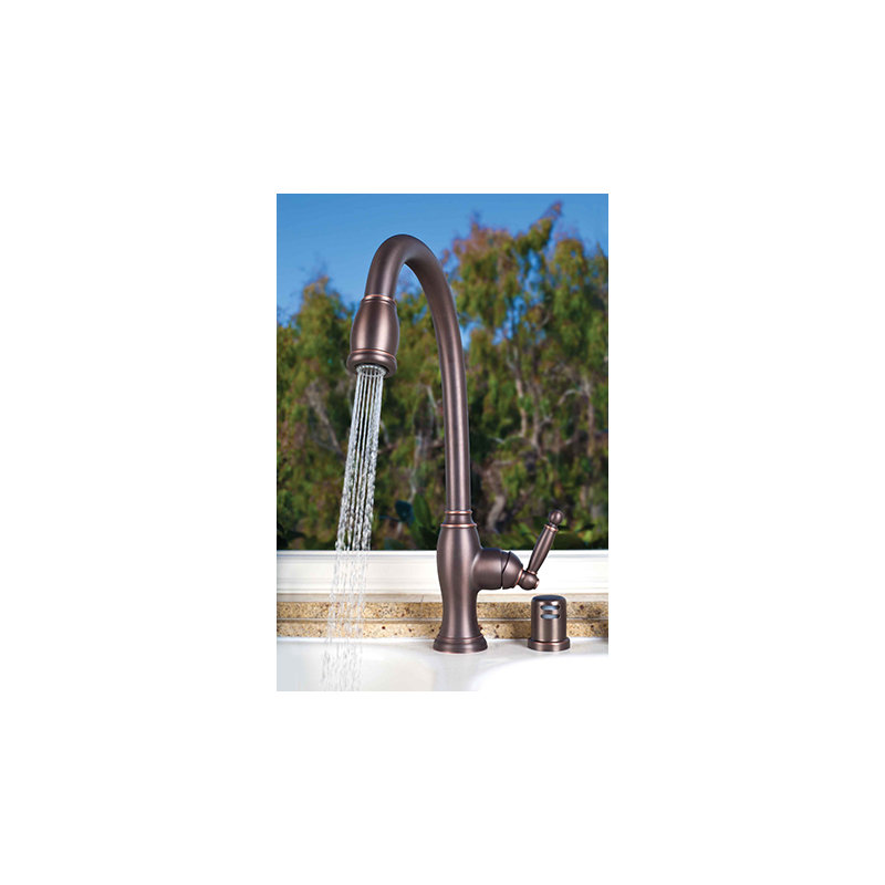 Nadya Single Handle Pull Down Kitchen Faucet, Oil Rubbed Bronze