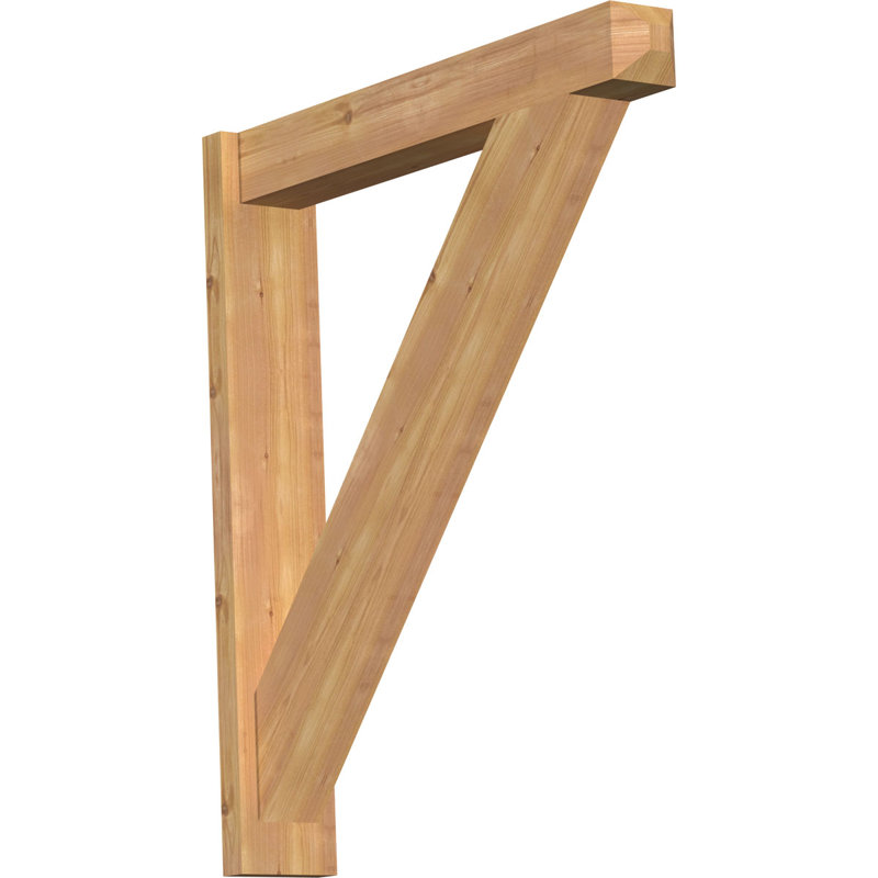 Artisan traditionnel en bois rustique, Cèdre rouge de l'Ouest l 5 1/2 po (lisse), P 32 po x H 36 po