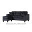 Modern L-Shaped Sectional Sofa with Reversible Chaise and Tufted Comfort