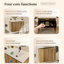 Armoire murale moderne pliable de style Mid-Century de 30 pouces Astra avec matériaux écologiques et technologie de charnière silencieuse-122065402