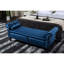 Banc avec 1 coussin et tabouret de rangement rectangulaire en velours-2125205182