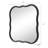 Vanity Scalloped-edge decorative wood wall mirror