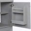 Meuble-lavabo de salle de bain avec lavabo, armoire de rangement avec tablette réglable-1855214062