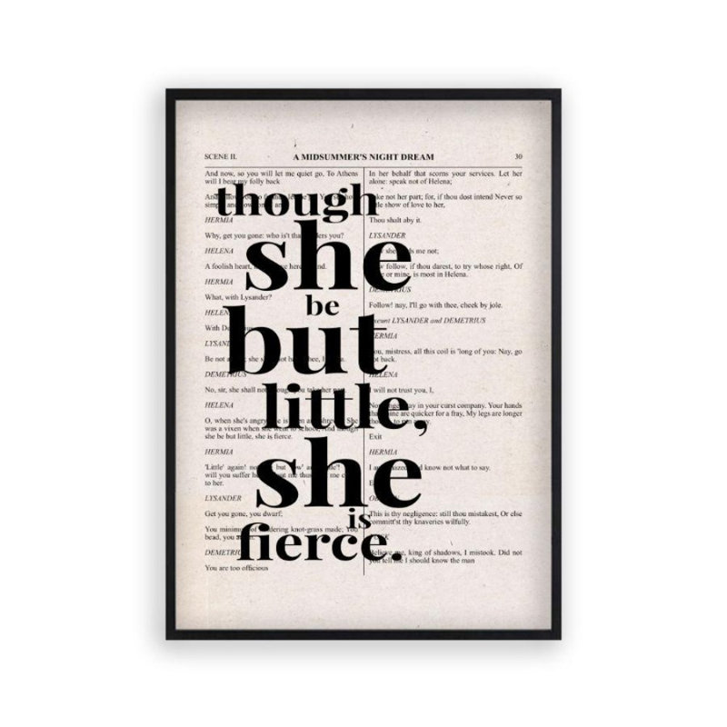 Print, Matt Black Frame, 31 cm H x 22 cm W