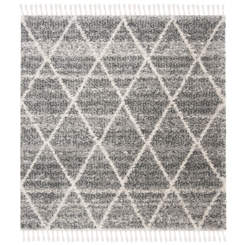 Beom Shag Performance Geometric Rug, Square 6'7"