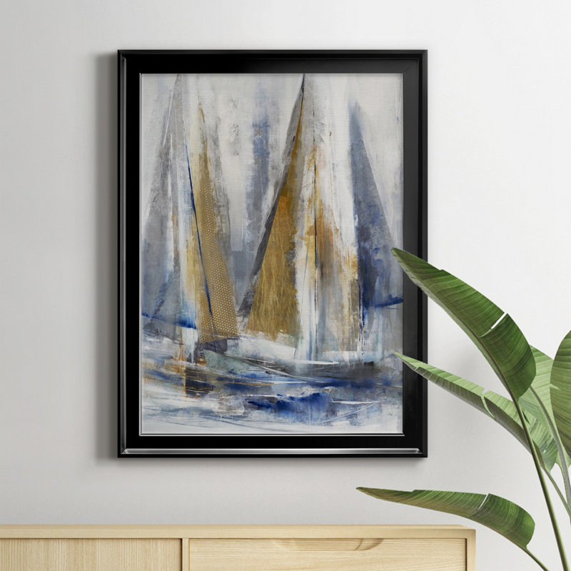 Croisière sur toile de qualité supérieure - prête à être accrochée, Toile encadrée noire, H 18,5 po x l 24,5 po x P 1,5 po