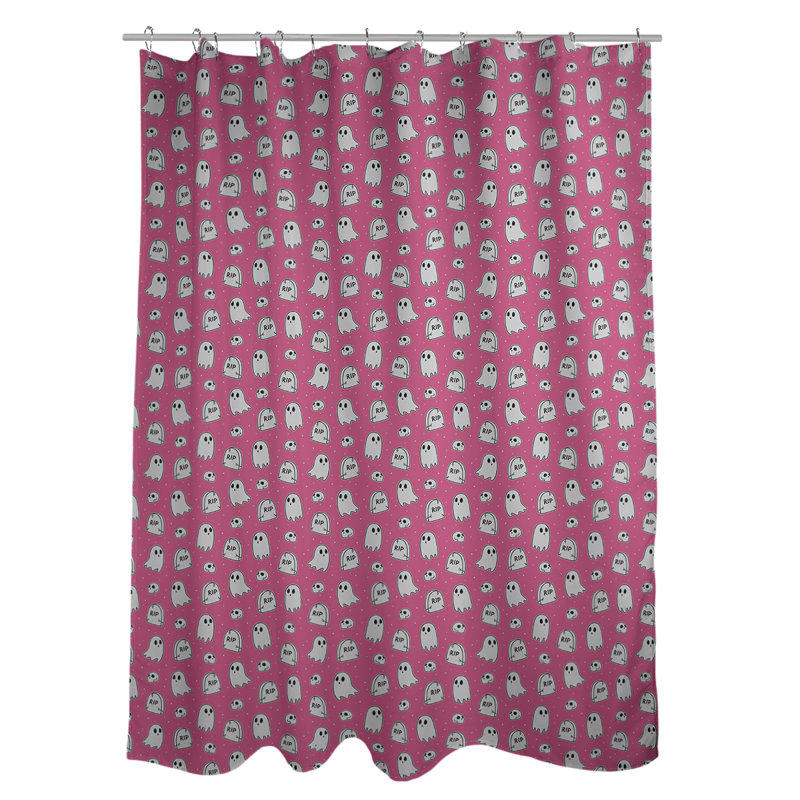 Rideau de douche simple katelyn elizabeth classic ghosts, Rose