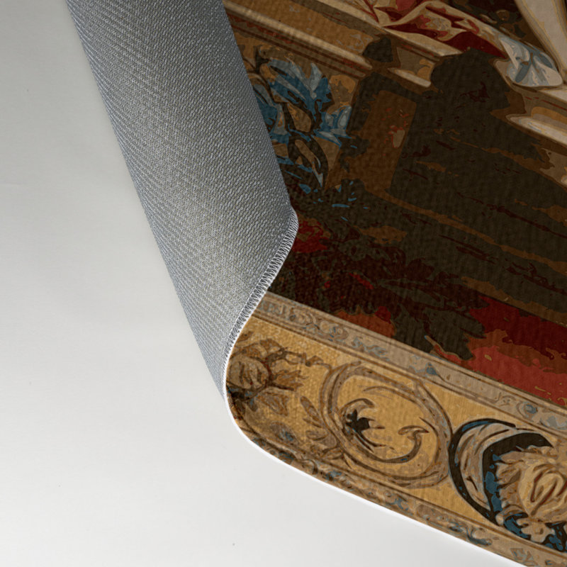 Tapis d'intérieur et d'extérieur brun français, Rectangulaire 3 pi x 5 pi