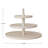 Wood Lacquered 3-Tier Round Tray