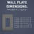 Radiant 6-Gang Decorator Rocker Screwless Wall Plate