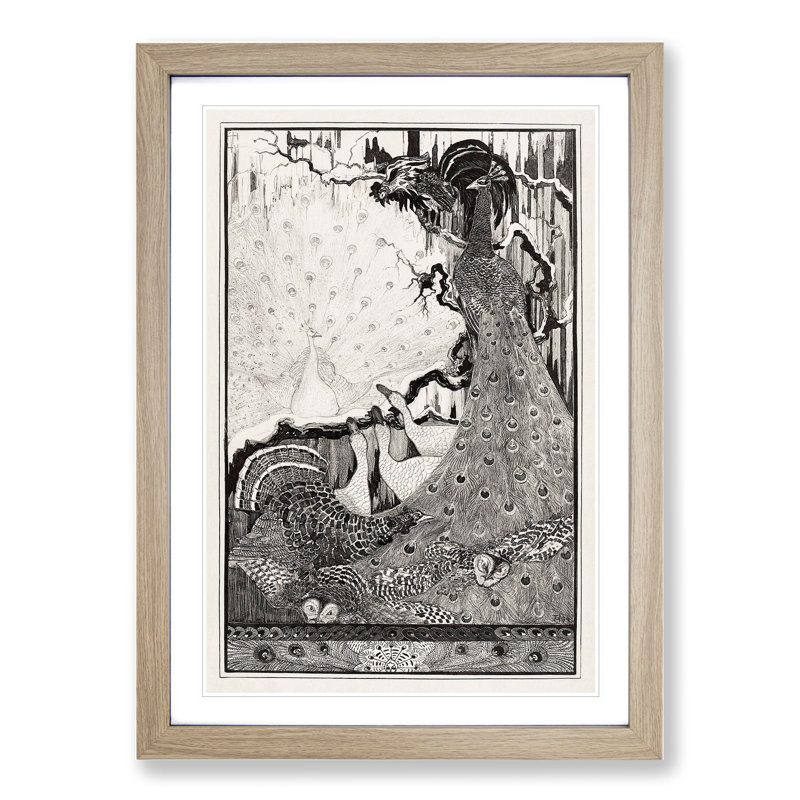 New Year by Theo Van Hoytema - Picture Frame Painting, Oak Framed, 48cm H x 36cm W x 2cm D