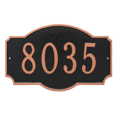 1 Line Address Plaque