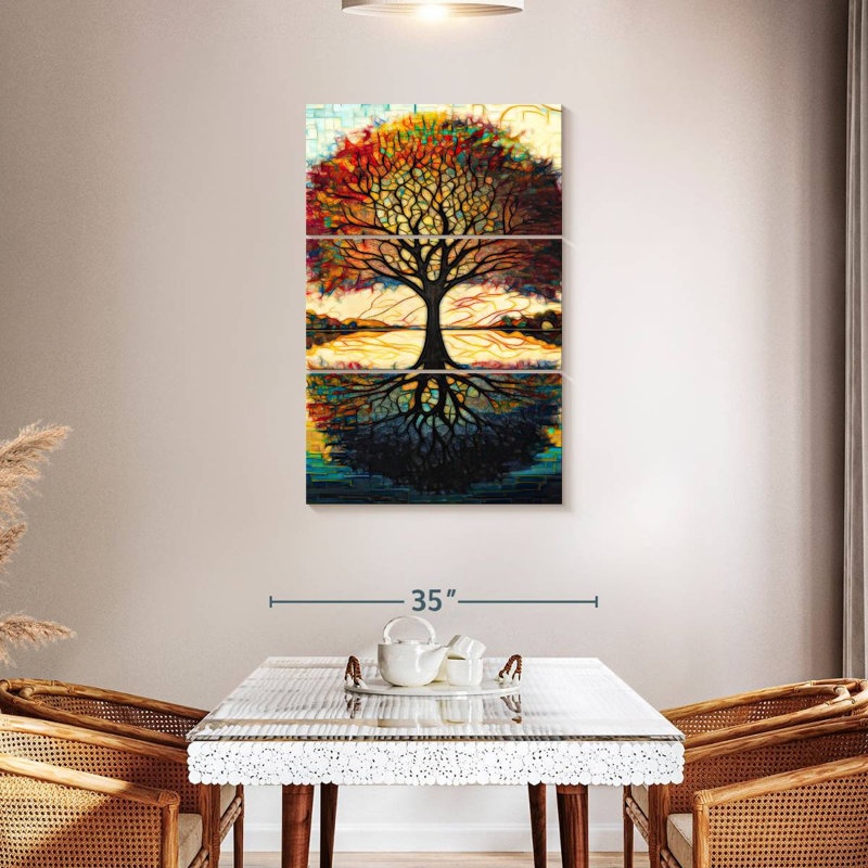 Arbre terrestre Harnek avec branches au paradis, H 45 po x l 28 po
