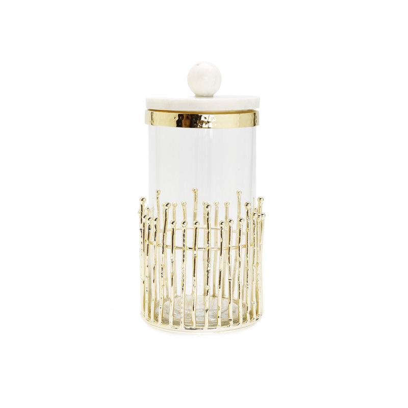 Glass Jar, 8" H