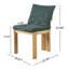 Ensemble de 2 chaises de salle à manger d'intérieur avec conception ergonomique et structure en bois d'hévéa d'intérieur-1338886832