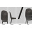 Collection de table et chaises de salle à manger moderne, extensible de 47 à 63 po, table blanche, chaises grises, structure en métal, détente extensible, base 2 à 6 places, suède, pratique et élégante
