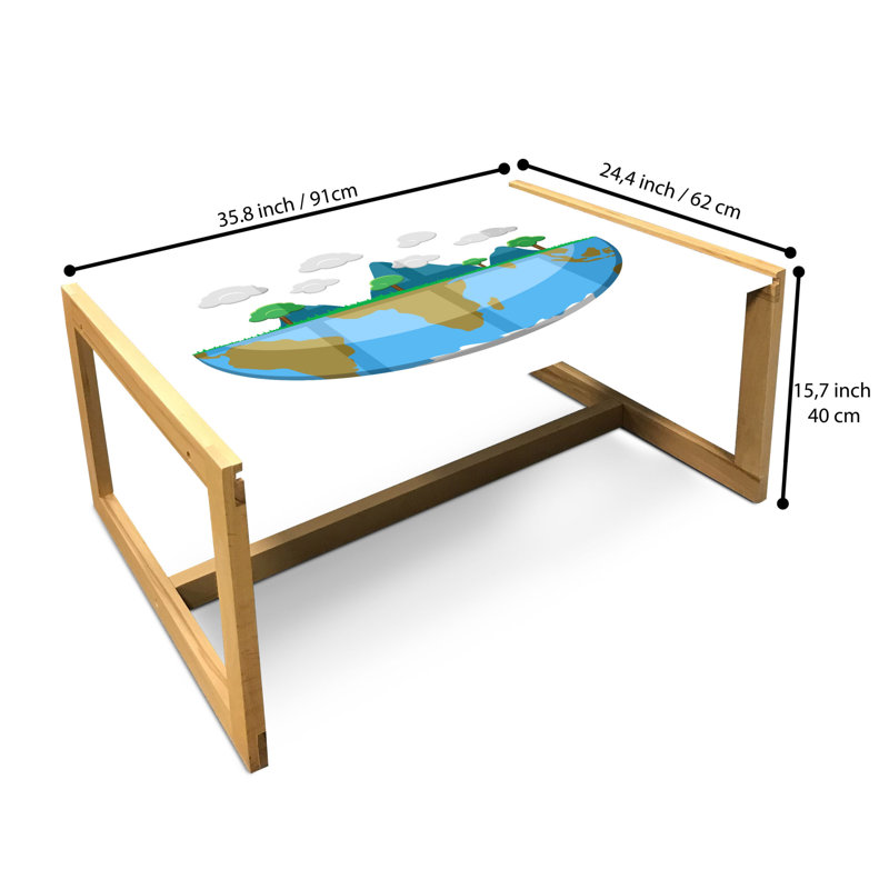 Jamarien Sled Coffee Table, 90cm H x 62cm W x 40cm D