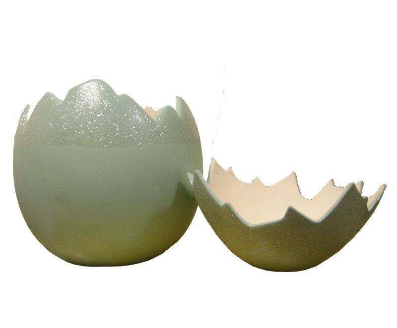 Sculpture coquille Chanson, Bleu
