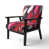 Polyester rouge / noir
