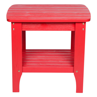 Endymion Rectangular Cedar Outdoor Side Table , 24'' in. W 19'' in. D