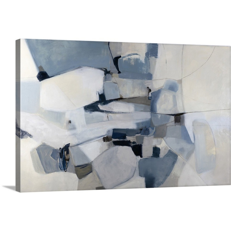 « blue cases », peinture sur toile, Toile tendue, H 12 po x l 18 po x P 1,25 po