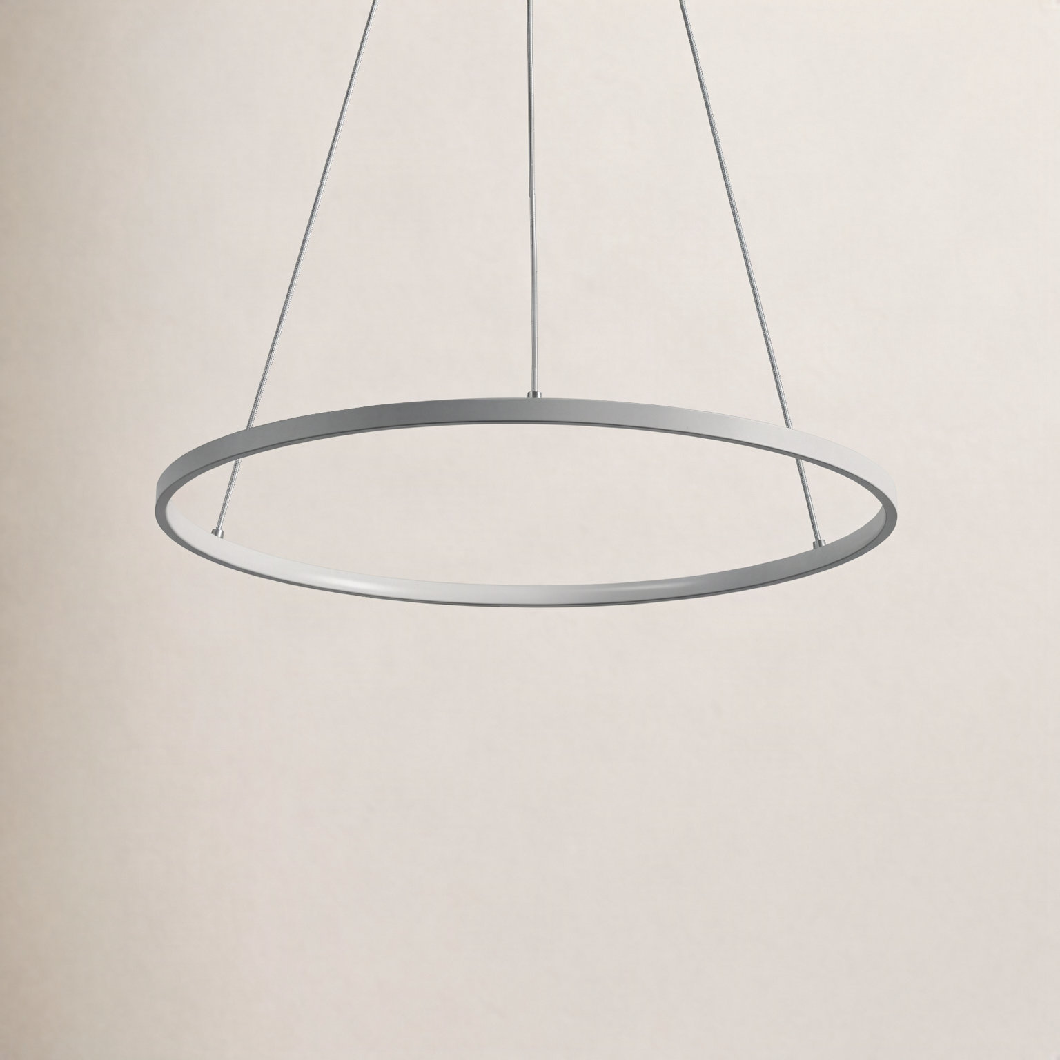 Odin Dimmable 1 - Light Pendant, 0.75" H x 23.75" W x 23.75" D, Gray