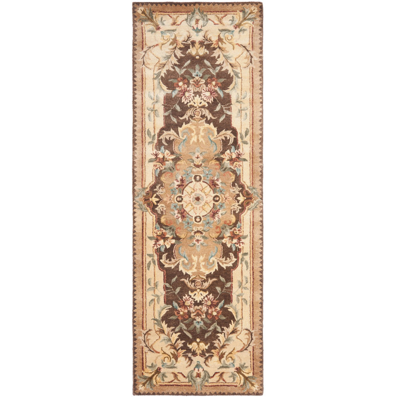 Bedgood Hand Tufted Wool Oriental Rug, Runner 2'6" x 8'