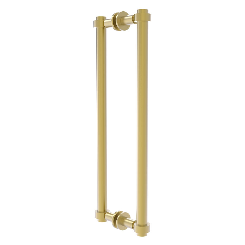 Poignée de porte de douche 18 po dos à dos, Laiton satiné