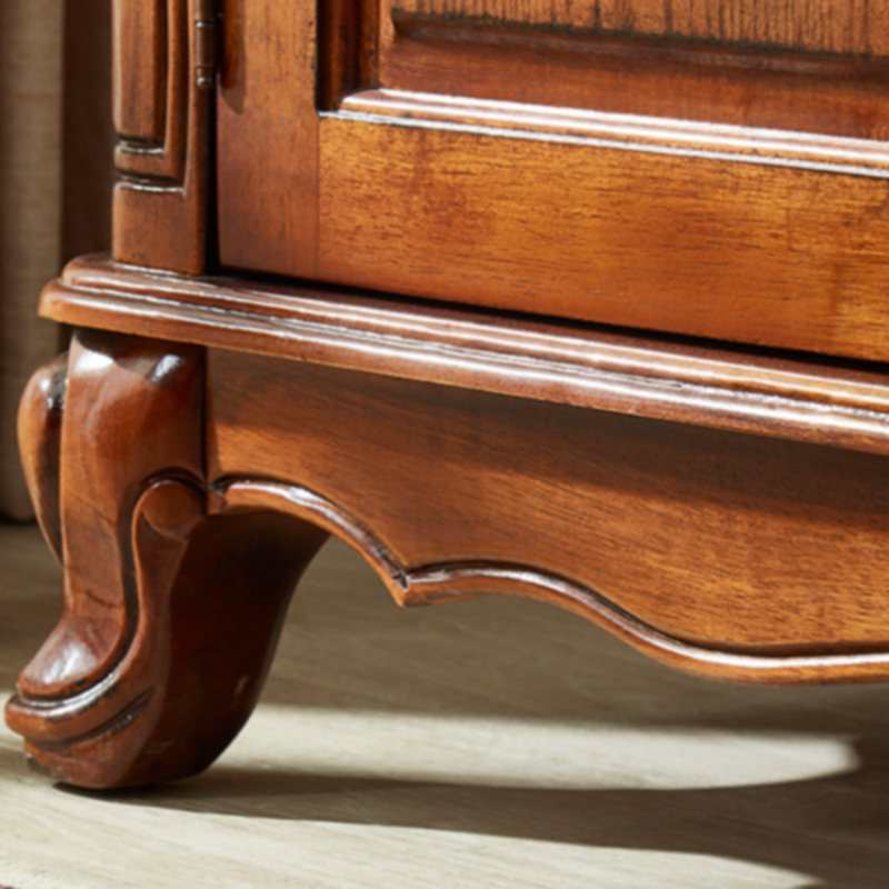 Buffet haut de gamme de style rétro, Brun, H 35,04 po x l 51,18 po x P 18,9 po