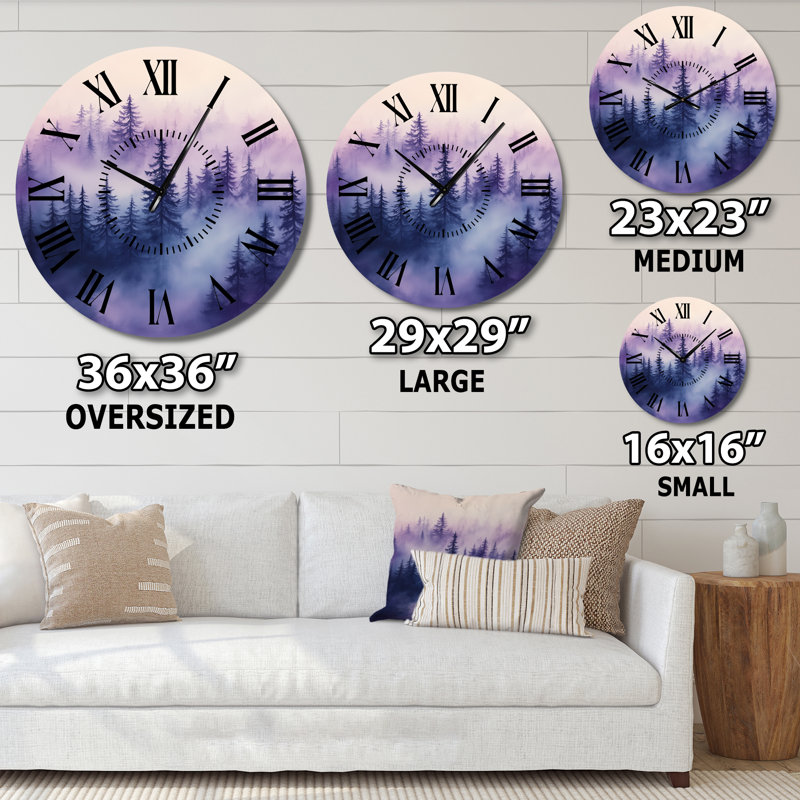 Horloge murale Misty, Surdimensionné