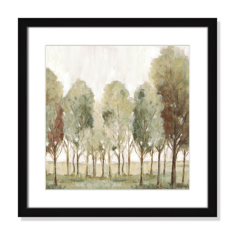 «Silent Fall I Print» par Eva Watts, Imprimé mat, L 17 po x H 17 po, Noir satiné