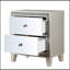 Table de chevet 2 tiroirs Champagne