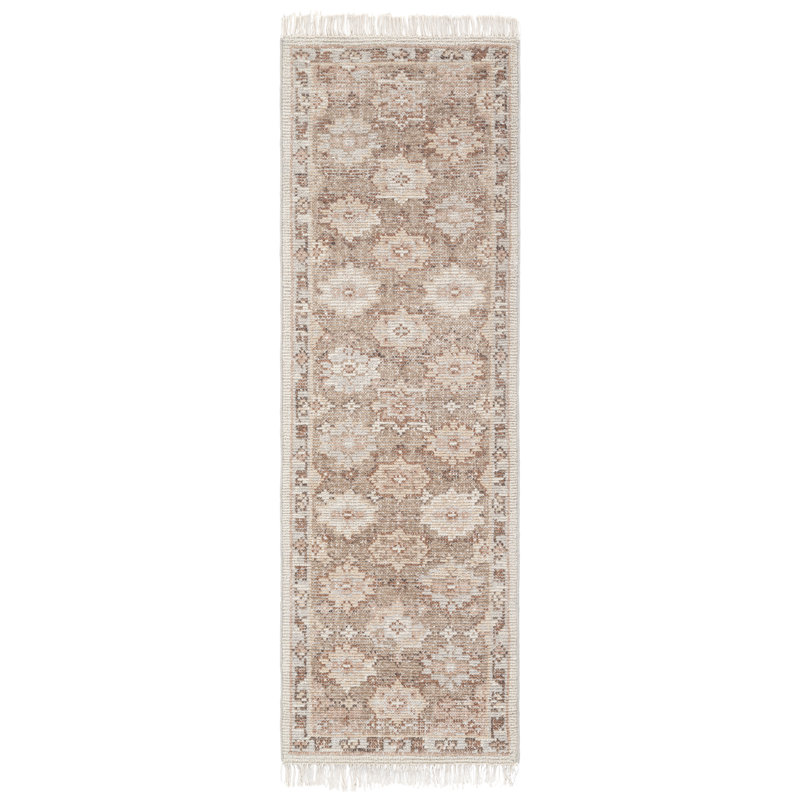 Tapis en laine noué à la main Maeve, Tapis de couloir 2 pi 6 po x 8 pi
