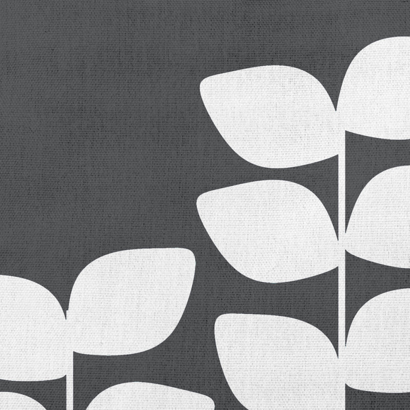 Coussin décoratif lombaire Stems, gris