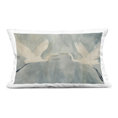 Coussin décoratif à imprimé Twin Island Specters par Grace Popp