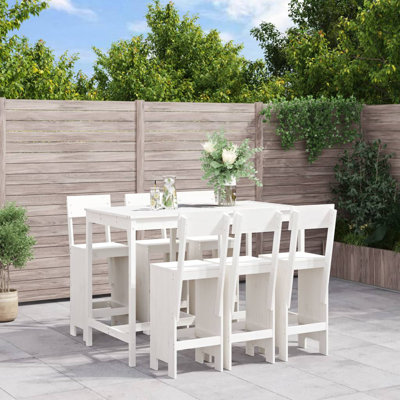 Ayron Brayden Studio Bar Set with Wood Frame and Solid Wood Outer Material