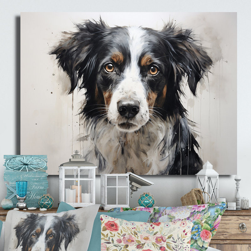 Dog Faithful Companion I - Animals Metal Wall Art, H 12 po x l 20 po x P 1 po