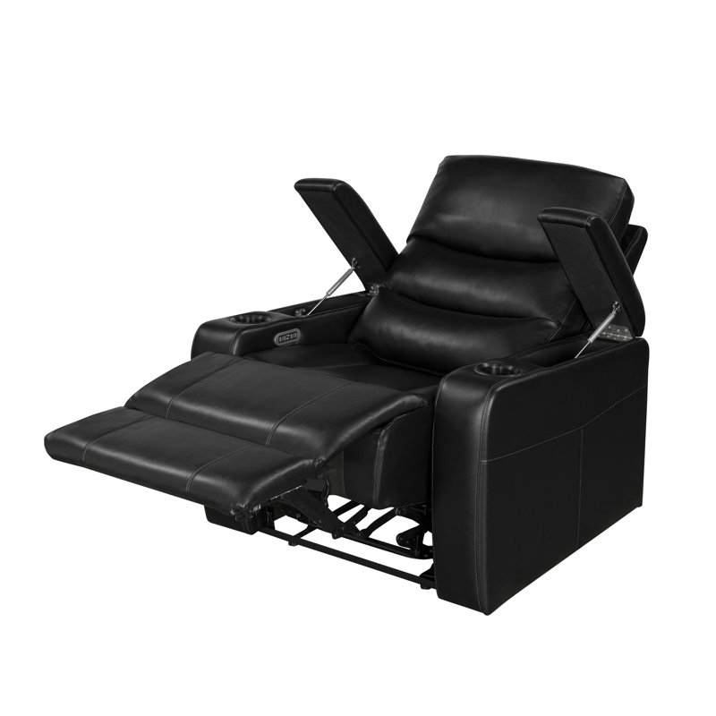 Fauteuil inclinable électrique lève-personne de 37,5 po Getter, Similicuir noir