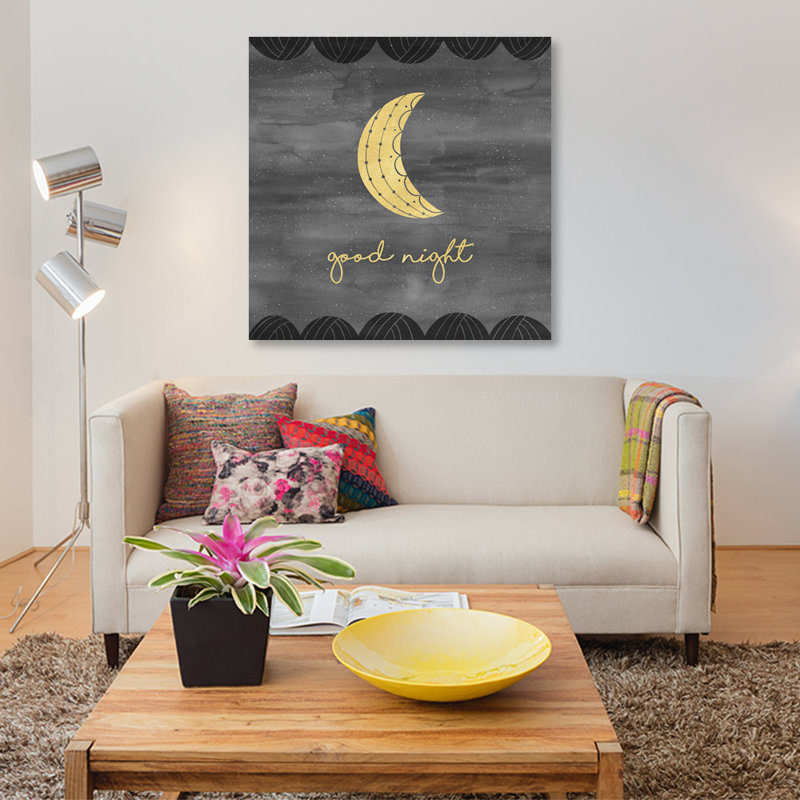 « good night sleep étroit i », impression sur toile tendue, H 12 po x l 12 po x P 0,75 po, Pas de tapis, Toile tendue