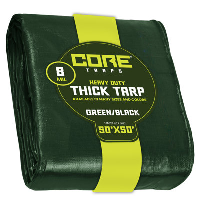 8 Mil Heavy Duty Polyethylene Tarp, Waterproof, UV Resistant