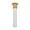 Kelly Wearstler Volver 1-light Small Ceiling Flush Mount in Bronze with Clear Etched Glass shade