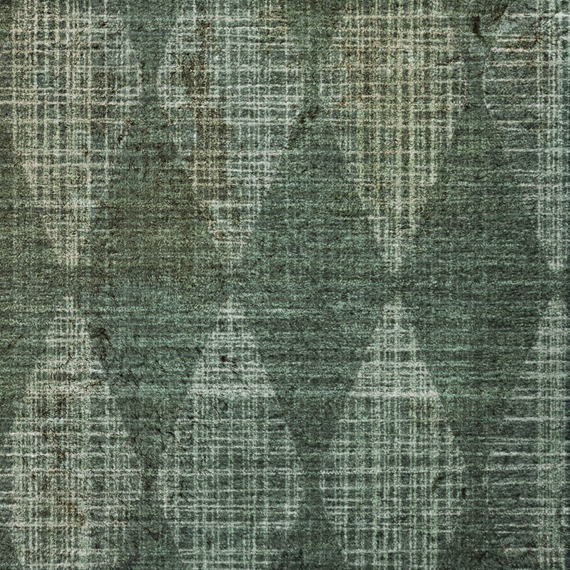 Tapis à poils longs de qualité supérieure lavable à la machine Dream ADS578, Olive, 8' x 10'